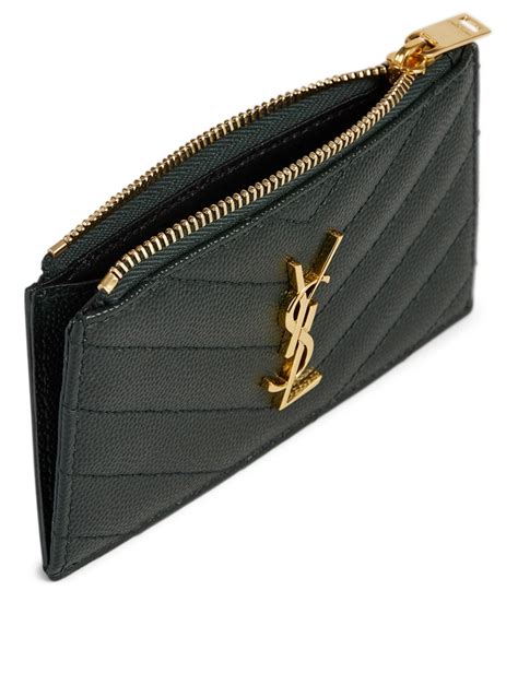 ysl zip card holder